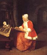 Gabriel Metsu A Young Woman Seated Drawing china oil painting artist